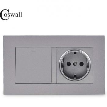 Coswall Enchufe de Pared con Estilo Moderno