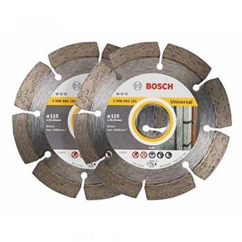Bosch Dual 115mm Diamond Cutting Discs for General Purpose Cutting