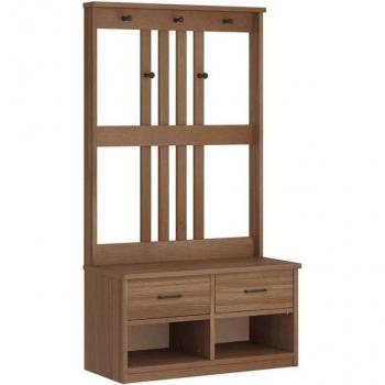 SANDENS Hall Tree 87x40x159.5cm – Pure Pine