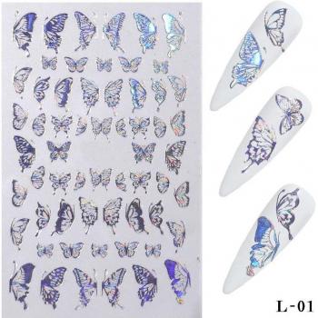 Mariposa 3D Adhesiva para Uñas