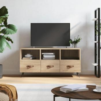 Meuble à Pieds Salon Chêne Sonoma, 102×36×50 cm, Bois d'Ingénierie