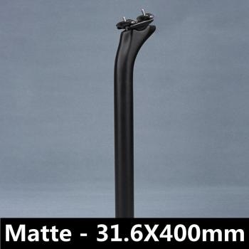 Matt schwarze Sattelstütze 31,6mm