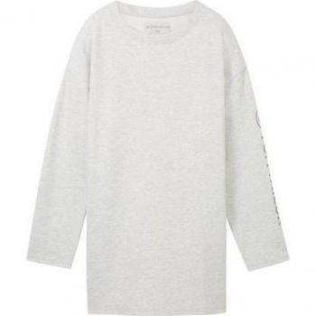 TOM TAILOR Damen T-Shirt mit lässigem Schnitt und auffälligem Design