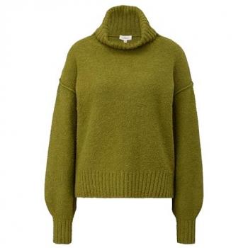 S.Oliver Damen Strickpullover, mit hohem Stehkragen