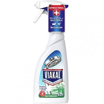 6 x Viakal 3 in 1 Bathroom Limescale Remover Anti-Bacterial Spray 500ml