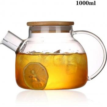 Heat-Resistant Borosilicate Glass Teapot