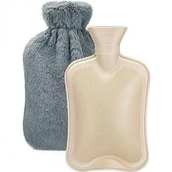 BlissBite Warm Relief Bag – 1.8L, Natural Rubber, Plush Cover