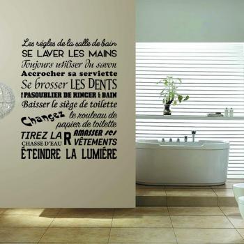 Stickers de Mural de Reglas del Aseo