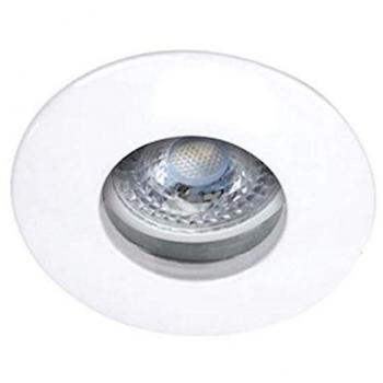 Aric Hydro‑230 CX Enc. GU10 – IP20/65, Vol. 2, Design rond, Fixation permanente, Blanc