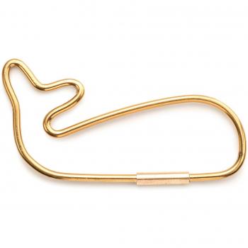 DONKEY Products: Hello Whale Schlüsselanhänger in Gold, 8 cm, Ref. 400912