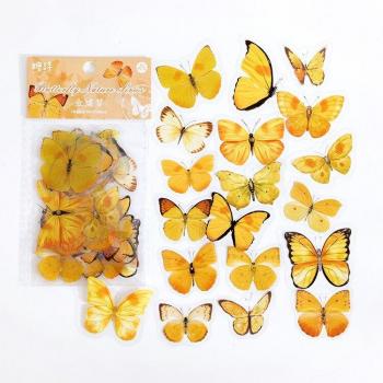 Vintage Butterfly PET Stickers for Journals