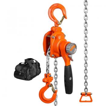 Palan manuel VEVOR 0,25 t – 2,8 m – Chaîne G80 – Frein double clic