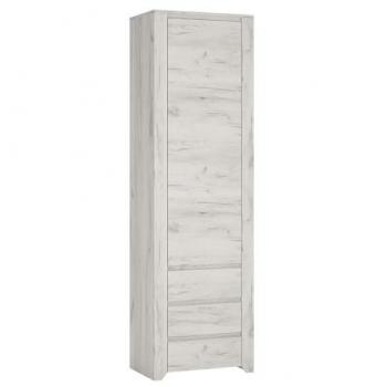 Mehrzweckschrank AMANTEA-129, weiß Eiche