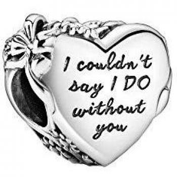 Charm Pandora Corazón con Flores y Lazo 799146C00