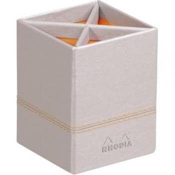 Rhodia Eleganter Stifteköcher Silber