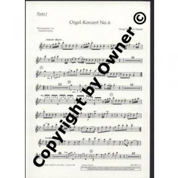 Organ Concerto No. 6 B Major