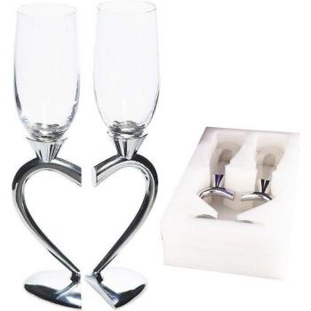 Verres à vin décoratifs pour mariage, flûtes de toast (lot de 2)