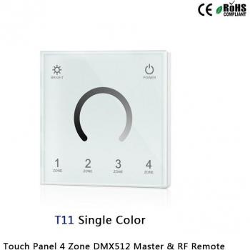 T14 Touch Panel 4 Zone RGB DMX512 Master & RF Remote