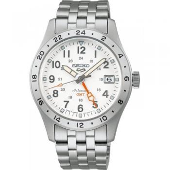 Seiko Sport GMT SBSC009: Reloj Masculino en Plata