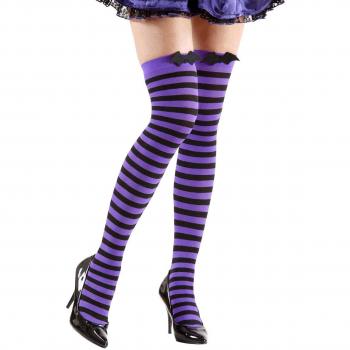 Overkneestrümpfe Fledermaus – AC4203 – Violett & Schwarz – 70 Denier – 5,99 € – Einheitsgröße