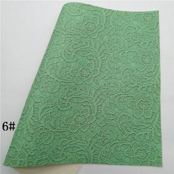 Telas de Cuero Sintético Pastel: Relieve Encaje, Respaldo Fieltro, Vinilo para Bolso