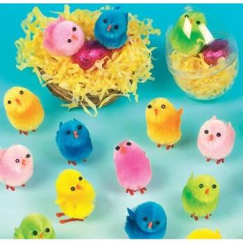 Easter Mini Fluffy Chicks (12 Count)