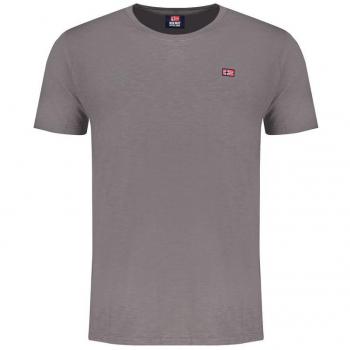 Graues Baumwoll-T-Shirt