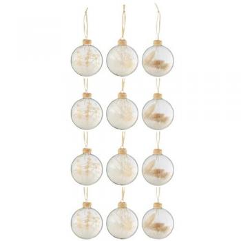 Boules de Noël décoratives en verre
