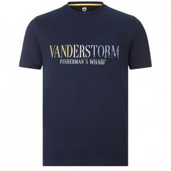 Herren T-Shirt BERGTHOR mit Schriftzug dunkelblau