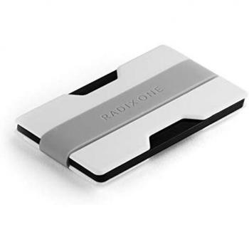 Radix One Minimalist Front Pocket Wallet – Polycarbonate, Ultra-Compact, Grey