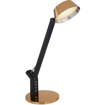 Globo Ursino Lampada LED da tavolo, oro, dimming, CCT