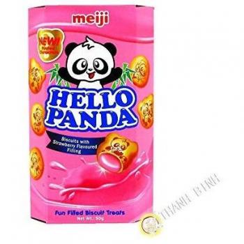 Meiji Erdbeer-Kekse Hello Panda 50 g