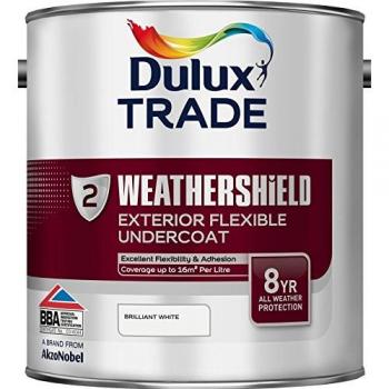 Dulux Trade Weathershield External Undercoat 2.5L Paint Brilliant White
