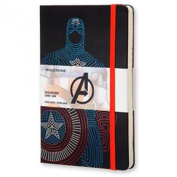The Avengers Captain America Notizbuch – Moleskine A5 Hard Cover