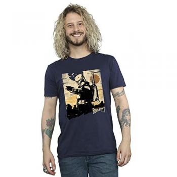 Star Wars Men's The Book Of Boba Fett Points T-Shirt L navy blue