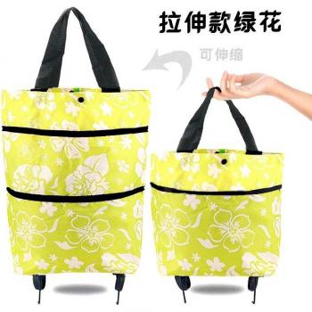 Foldable Shopping Cart with 2 Wheels