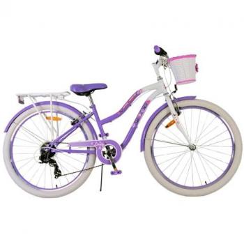 Kinderfahrrad Lovely Lila 26 Zoll, 7 Gänge, Volare