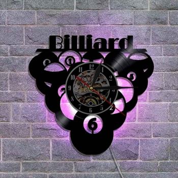 Décoration murale LED vinyle pour amoureux du billard et de la piscine