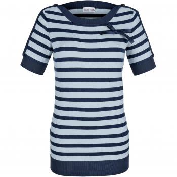 Laura Kent Damen Pullover „Seerosen“ – Marine‑Stil