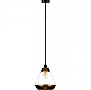 Suspension en verre avec décor doré Lonceng