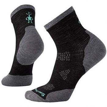 Smartwool Damen PhD Run CW-MC Schwarze Sportsocken, Größe L