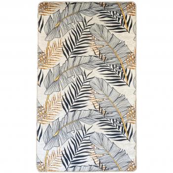 Tapis d'intérieur polyester gris 120 x 180 cm Mani Textile