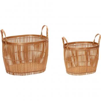 Hubsch Paniers Vantage Bamboo Set Duo Taille Unique
