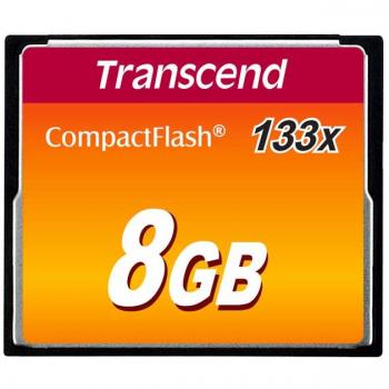Transcend CompactFlash 8 Go (TS8GCF133) – Lecture 133 ×, UDMA 4