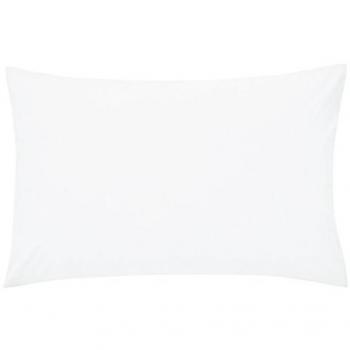 50/50 Percale Polycotton Standard Pillowcase White
