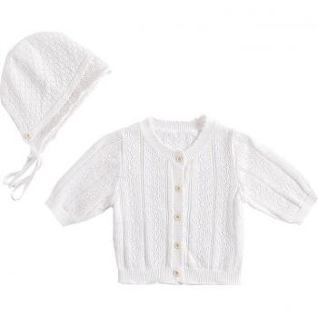 Infant Cardigan with Hat
