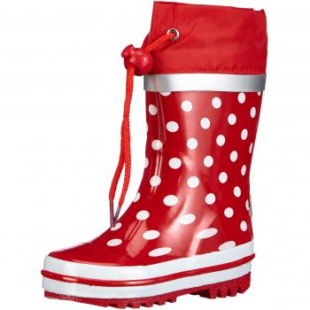 Bottes en caoutchouc à pois pour fille 28/29 Rouge