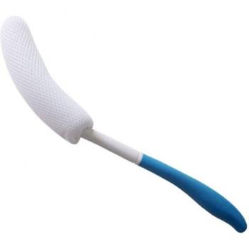 LUDA SeniorShower Brush – Reach‑Out Long Curved Body Cleaner