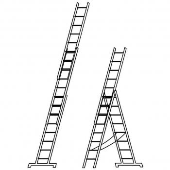 Hymer Red Line Versatile Ladder 3x12