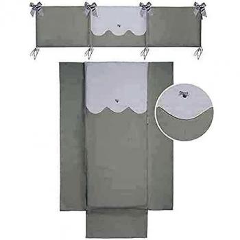 Piumone per adulti Unisex Toscana 414 20, modello 202, misura 60x120 cm con paracolpi